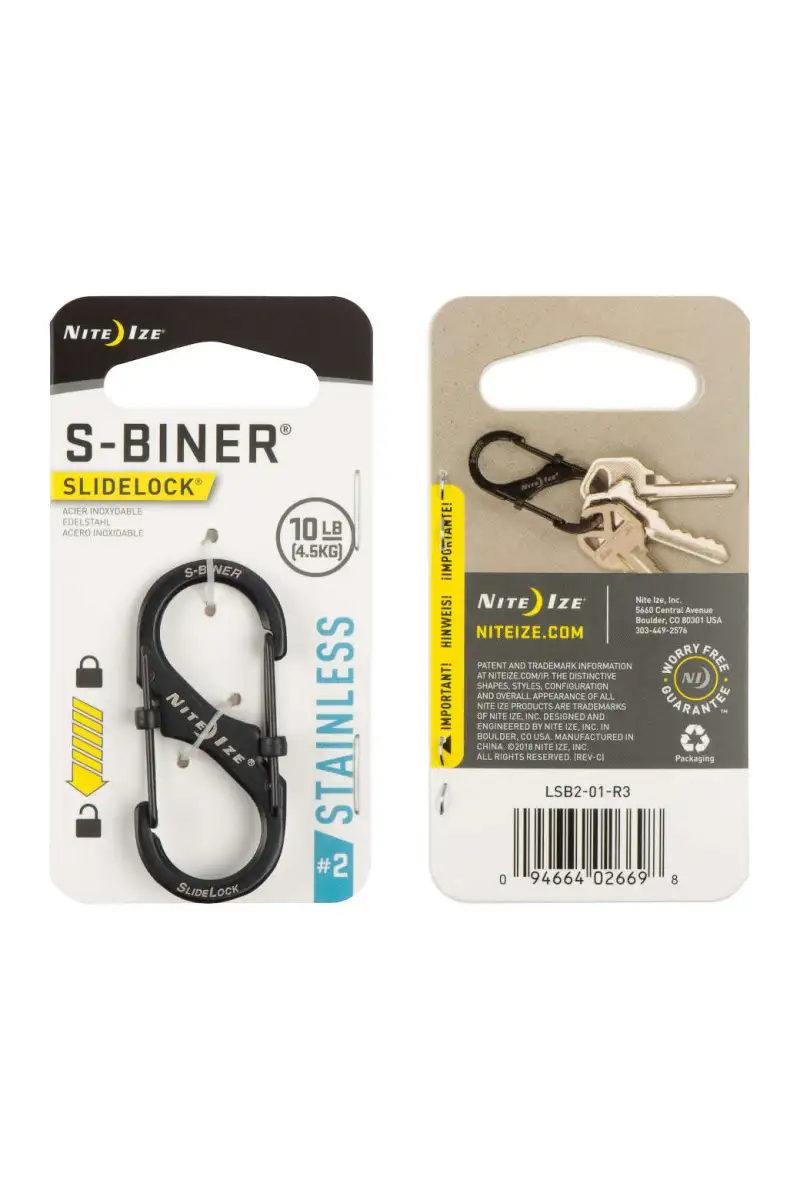 Karabinek Nite Ize S-Biner Slidelock Czarny 2