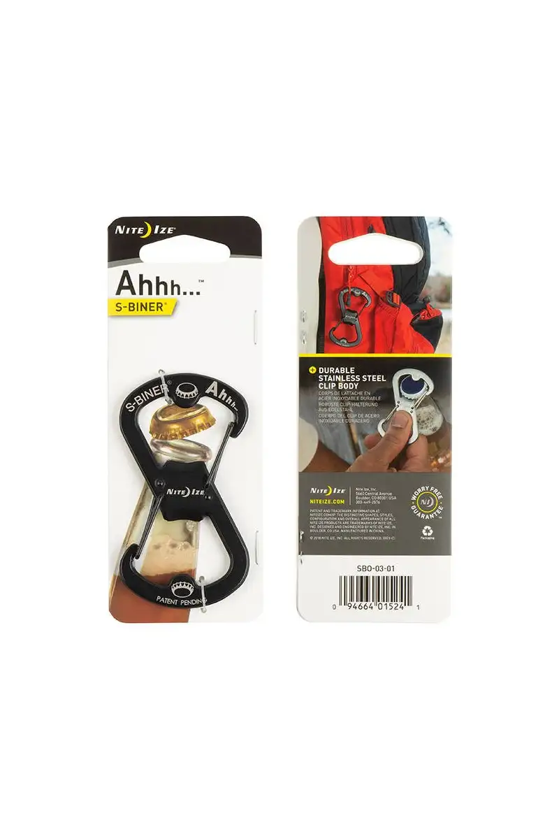 Karabinek Nite Ize S-Biner Ahhh Botle Opener Black