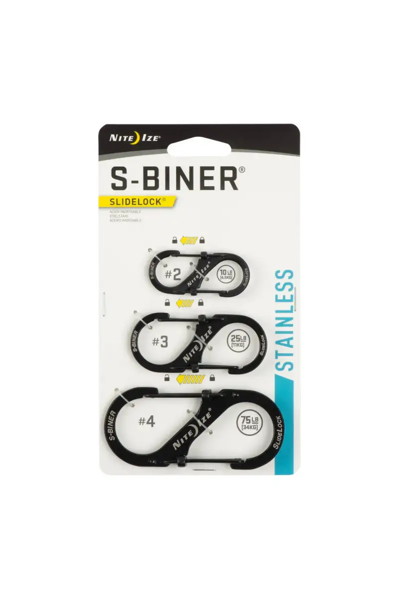 Zestaw Karabinków Nite Ize SBiner Slidelock 2 BLAC