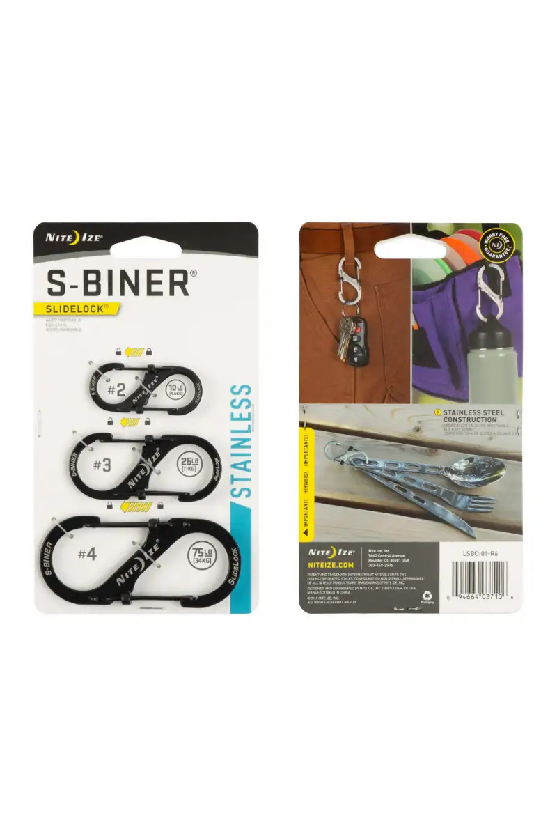 Zestaw Karabinków Nite Ize SBiner Slidelock 2 BLAC