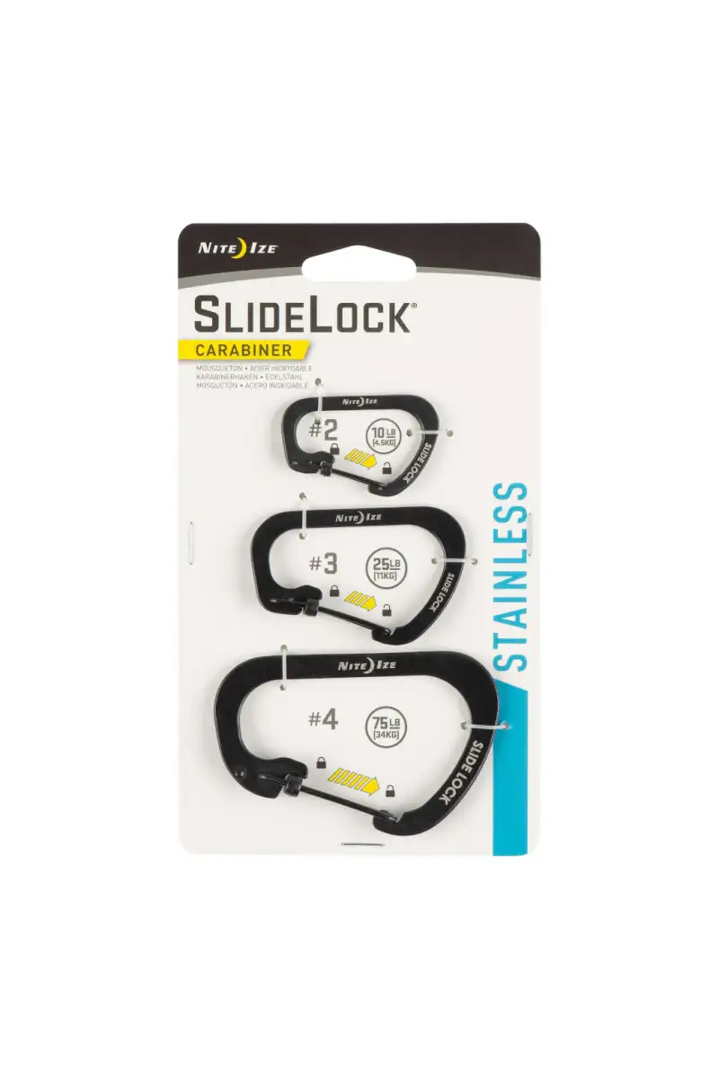 Zestaw Karabinków Nite Ize Slidelock Carabiner Set