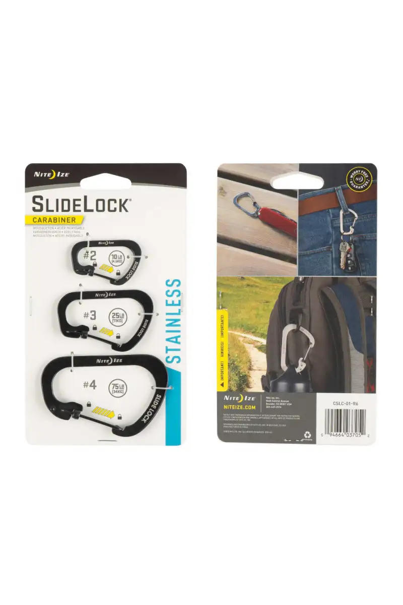 Zestaw Karabinków Nite Ize Slidelock Carabiner Set