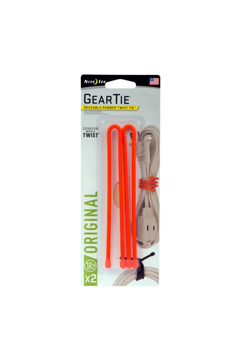 Elastyczna Opaska Nite Ize Gear Tie 12 2P Orange
