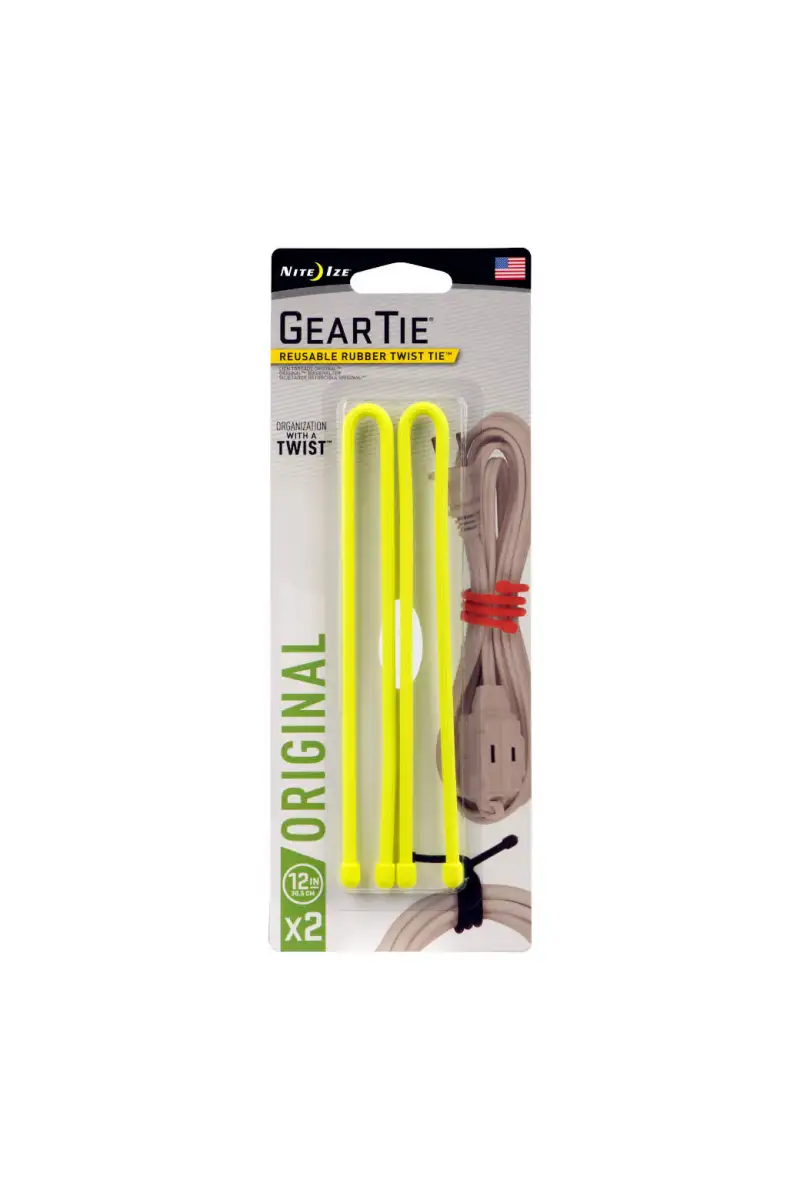 Elastyczna Opaska Nite Ize Gear Tie 12" 2Pack Neon