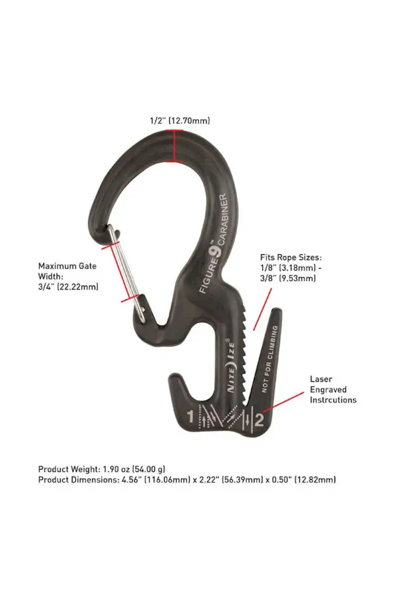 Karabinek z Zaciskiem Nite Ize Carabiner Figure 9