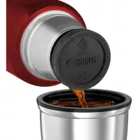 Termos z uchwytem na napoje – czerwony