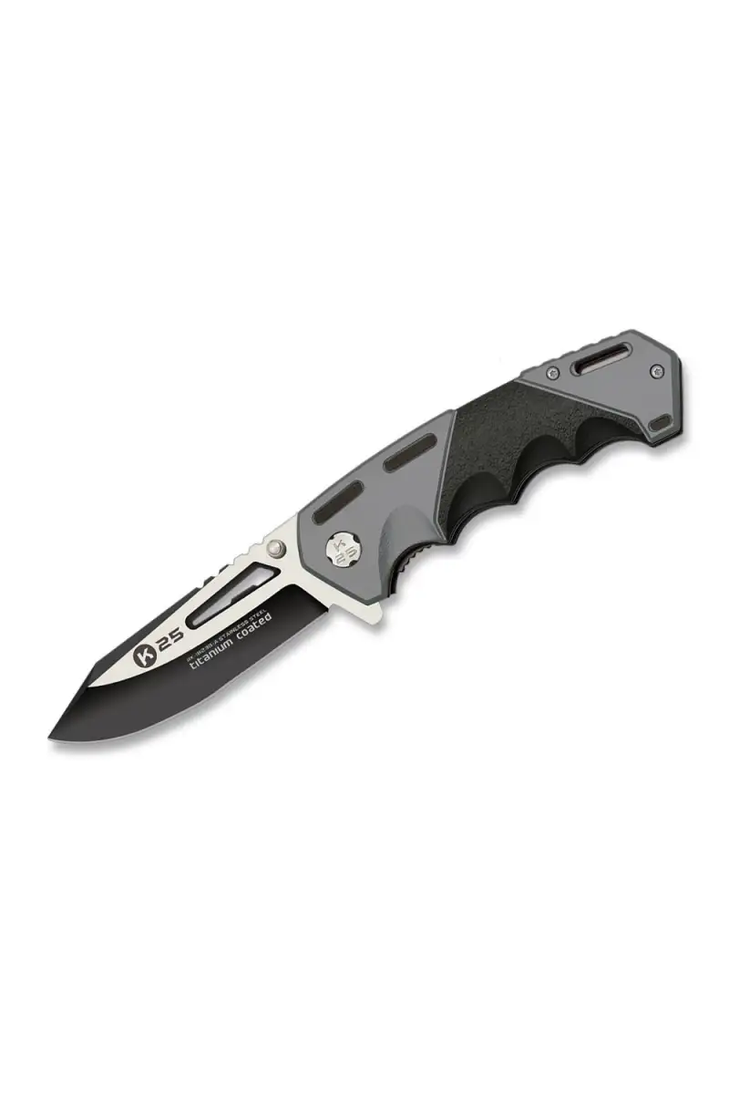 Nóż K25 18239-A Tactical FOS Black-Gray, 9 cm