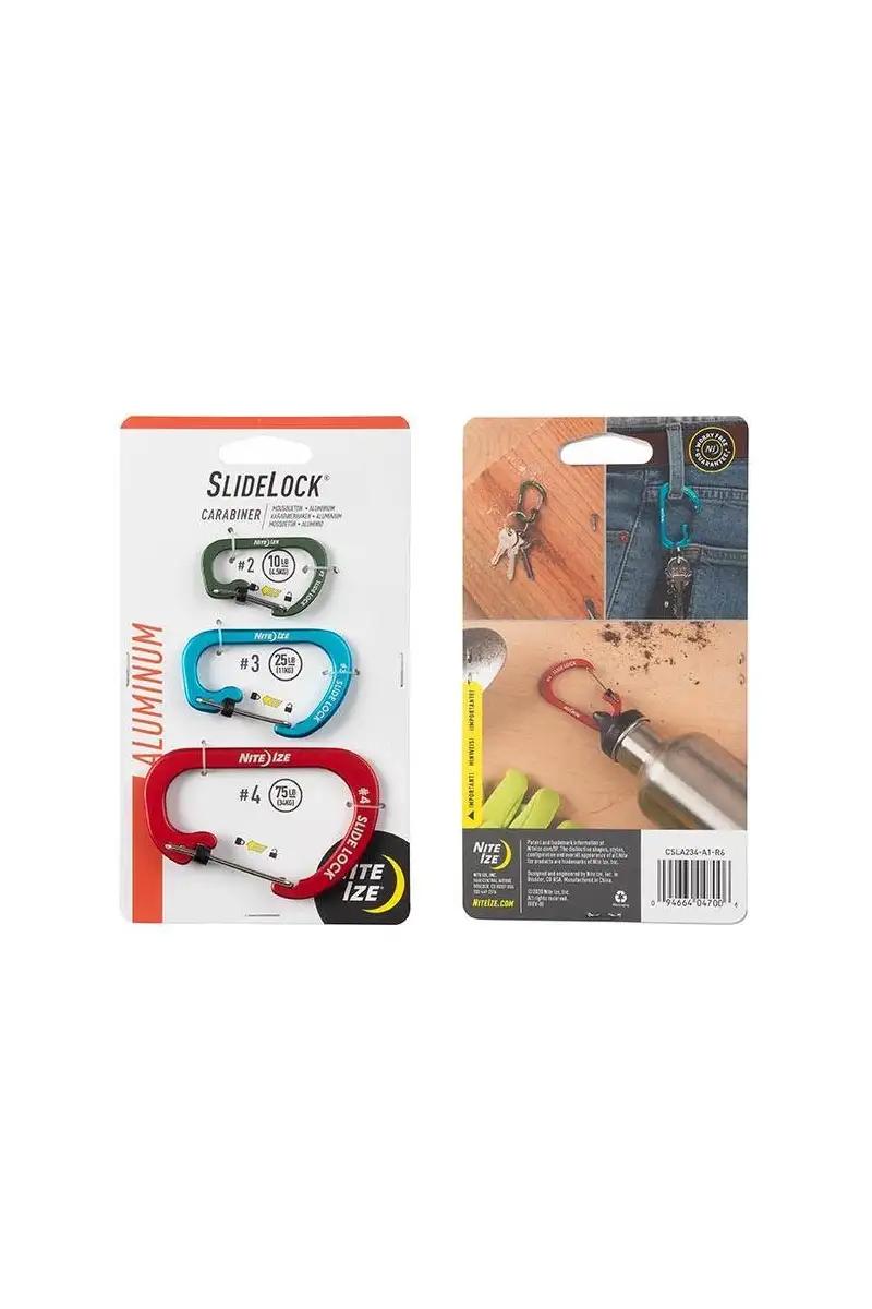 Zestaw Karabinków Nite Ize Slide Lock 2,3,4 ALU