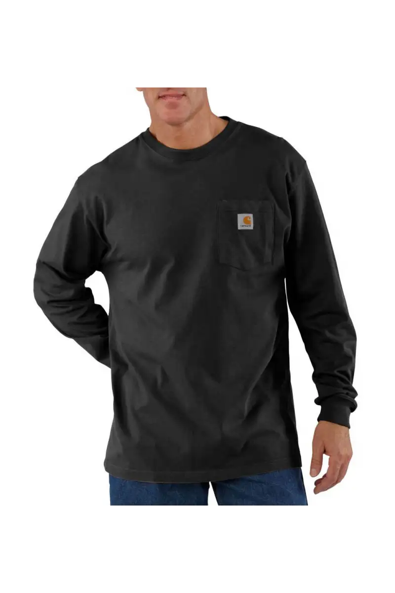 Koszulka Carhartt Heavyweight pocket L/S Black