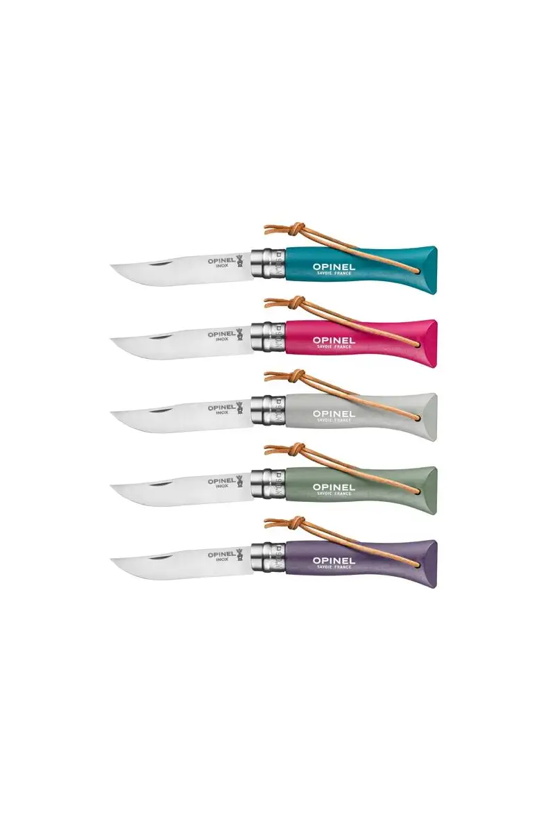 Opinel Nóż Colorama 06 Cloud rzemień