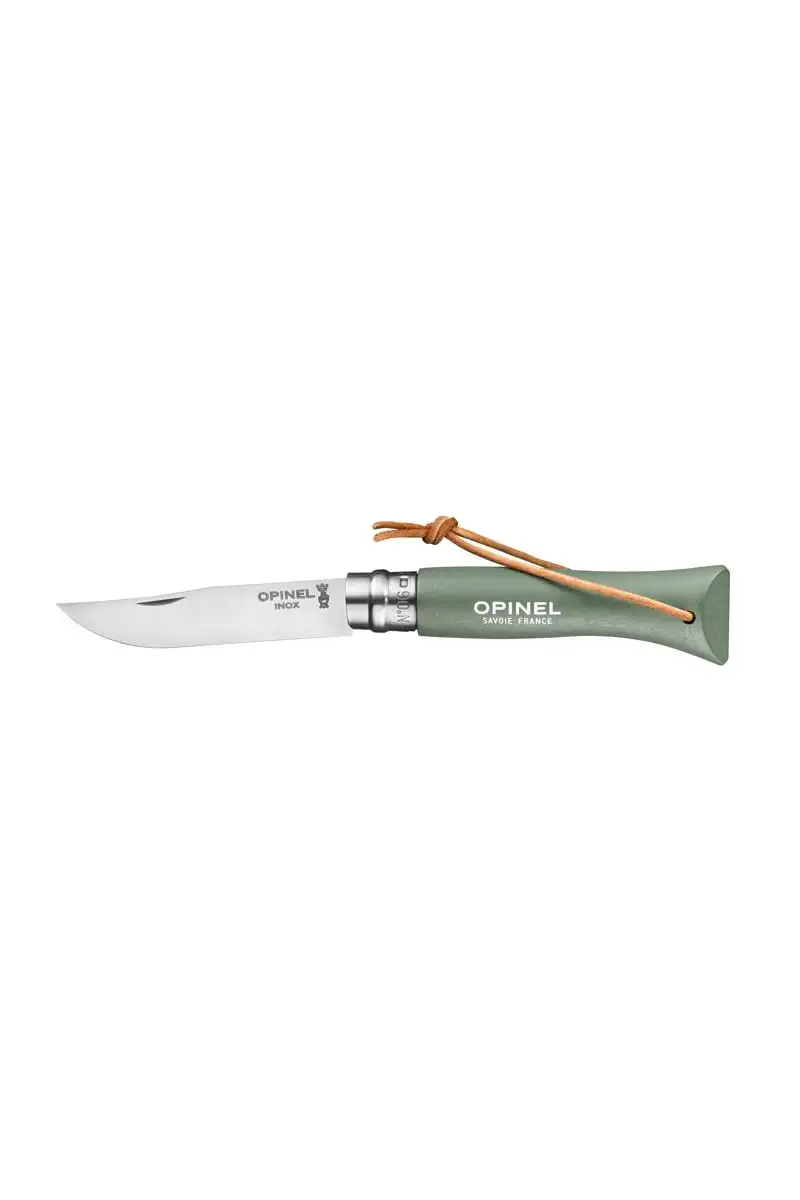 Opinel Nóż Colorama 06 Sage rzemień