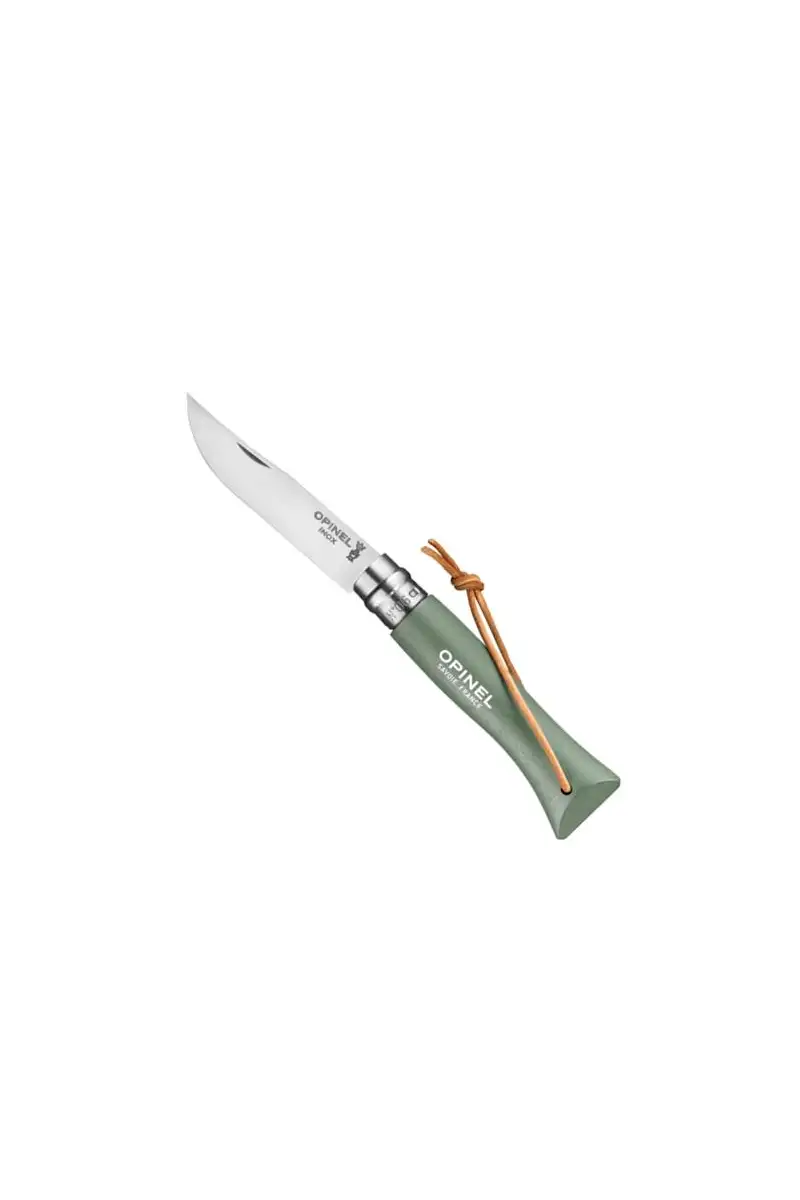 Opinel Nóż Colorama 06 Sage rzemień