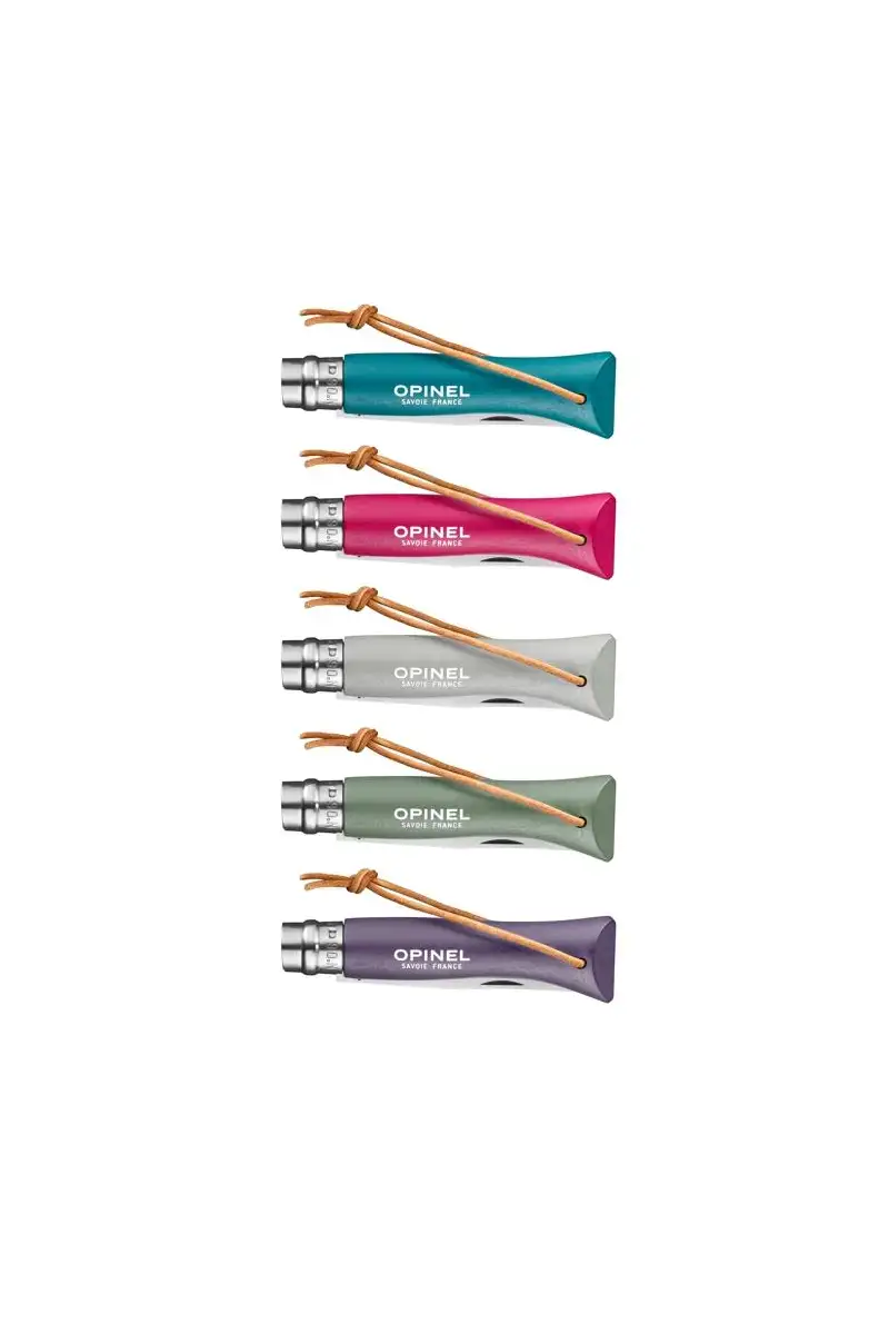 Opinel Nóż Colorama 06 Sage rzemień