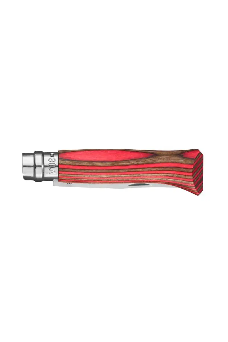 Opinel Nóż Inox Laminated Red Natural 08