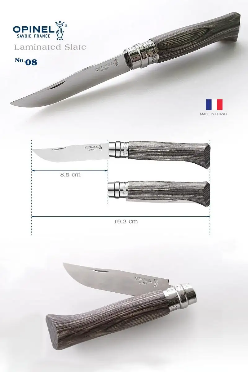 Opinel Nóż Inox Laminated Red Natural 08