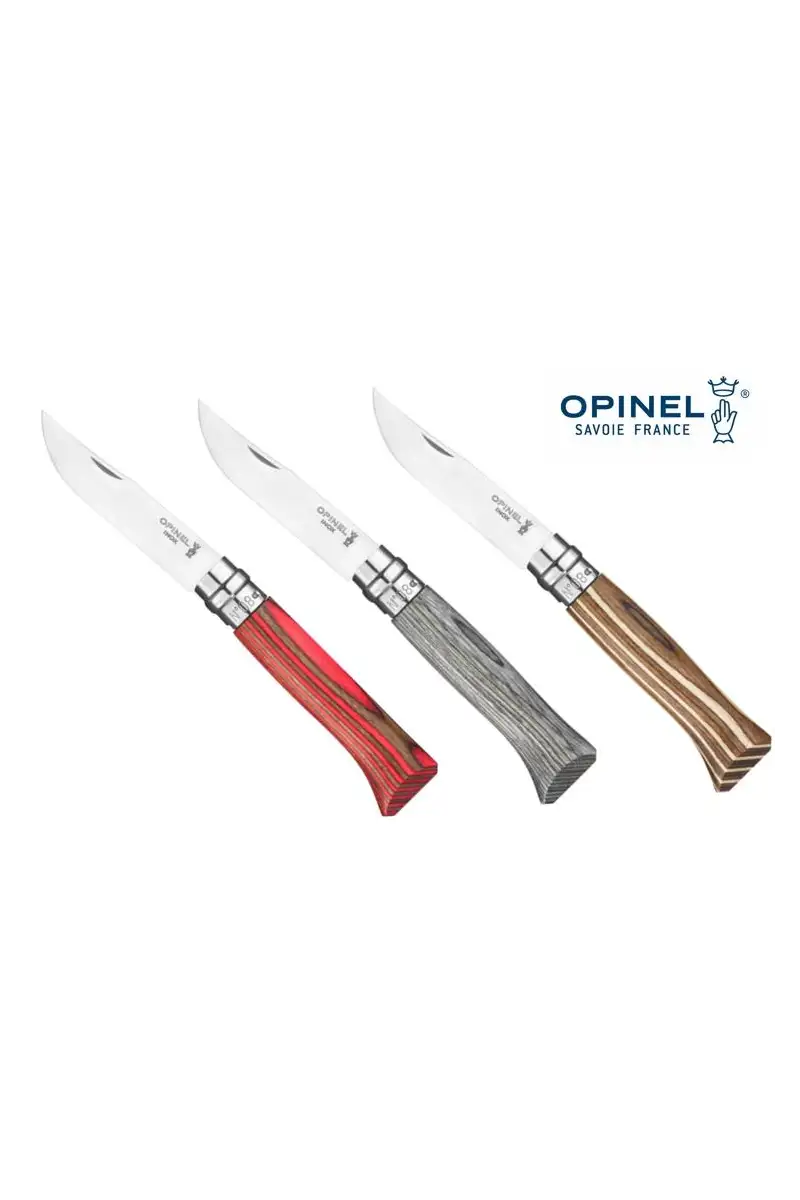 Opinel Nóż Inox Laminated Red Natural 08