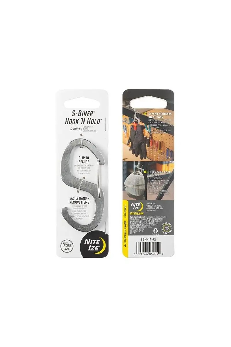 Hak z karabinkiem Nite Ize S-Biner Hook 'N Hold