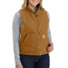 Damska Kamizelka Carhartt Sherpa Lined Mock Brown