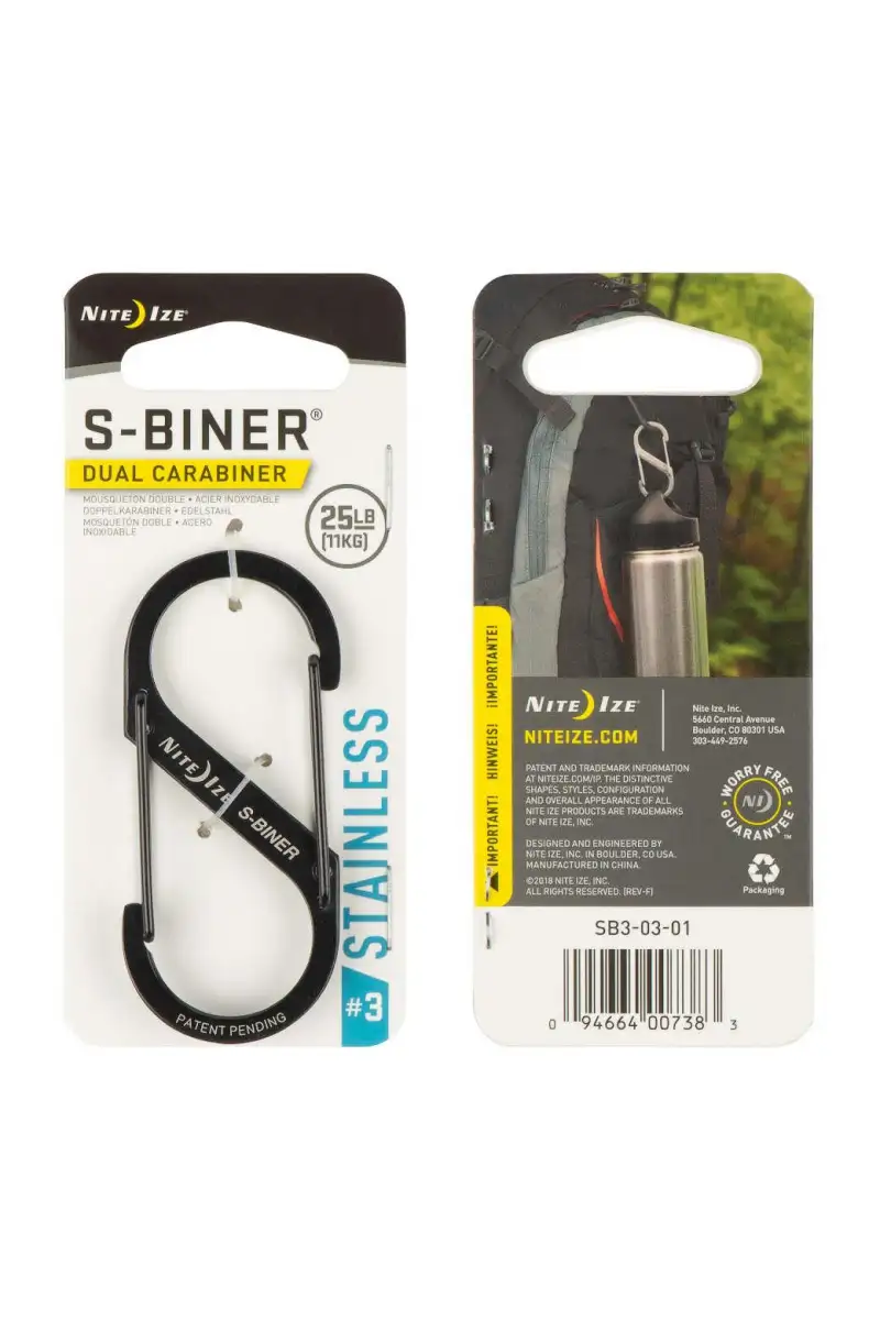 Karabinek Nite Ize Sbiner 3 Black