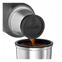 Termos na napoje – metaliczny szary