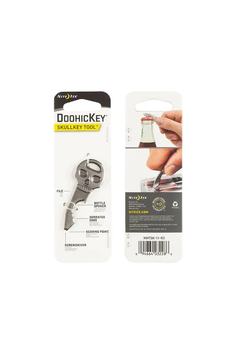 Brelok Nite Ize DoohicKey SkullKey Tool - Stalowy