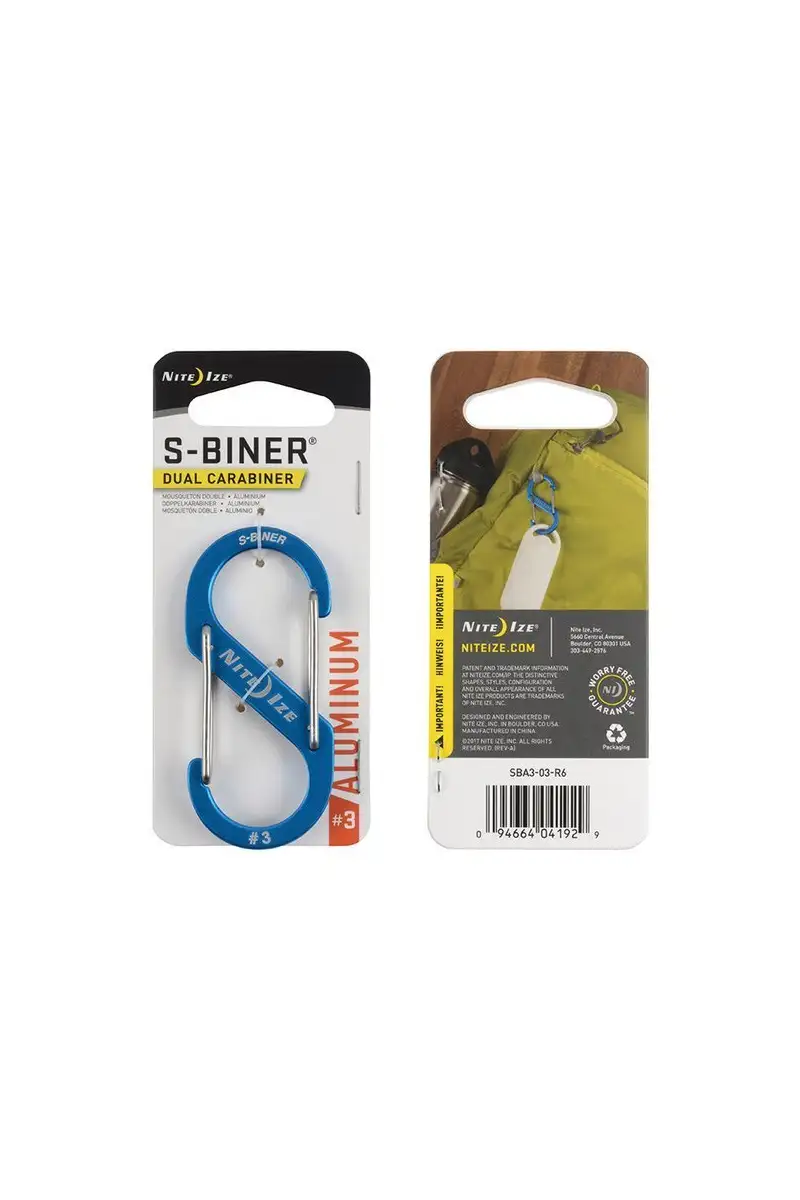 Karabinek Nite Ize S-Biner Aluminium 3 Niebieski