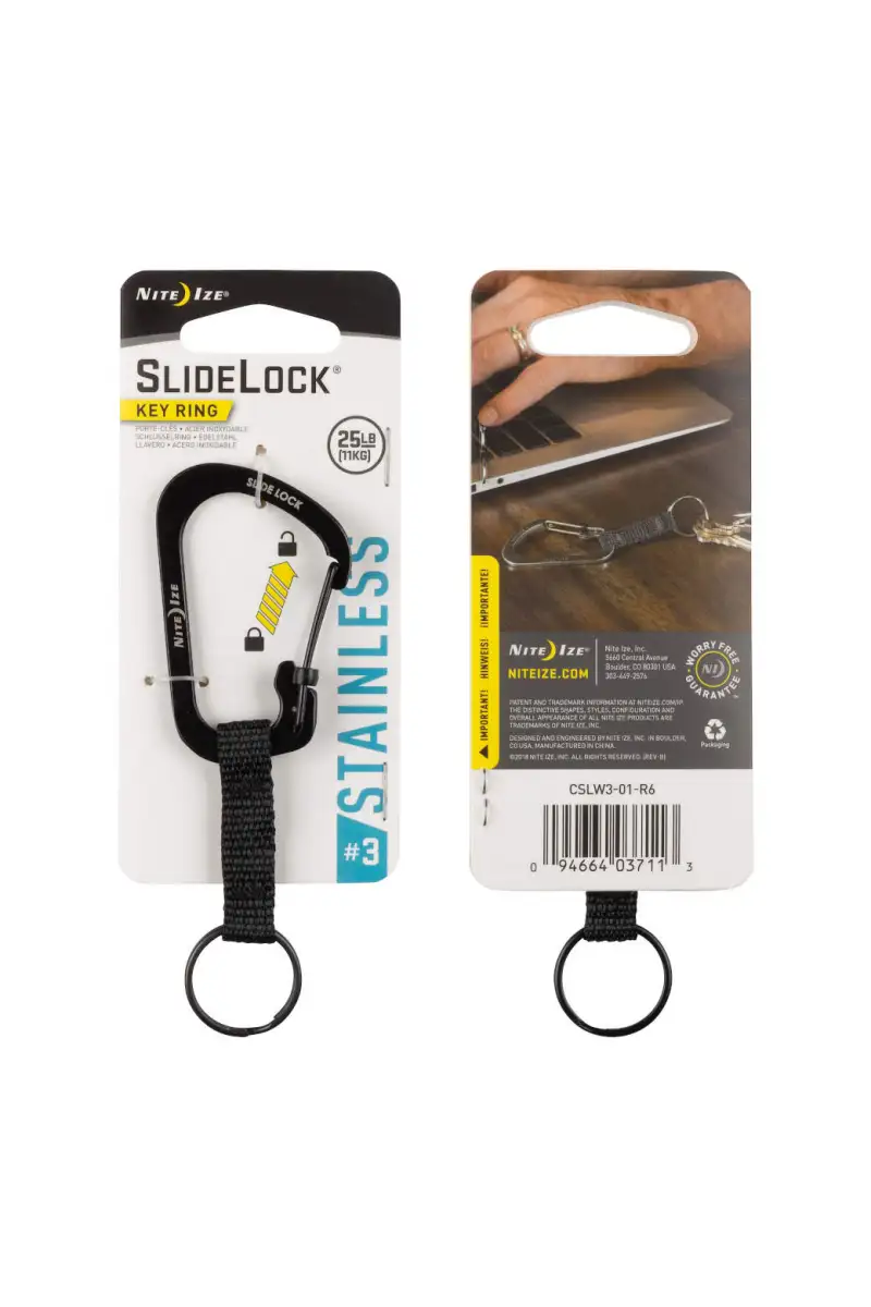 Karabinek do kluczy Nite Ize Slidelock Key Ring 3