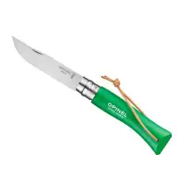 Opinel Nóż Colorama 07 Green rzemień