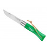 Opinel Nóż Colorama 07 Green rzemień