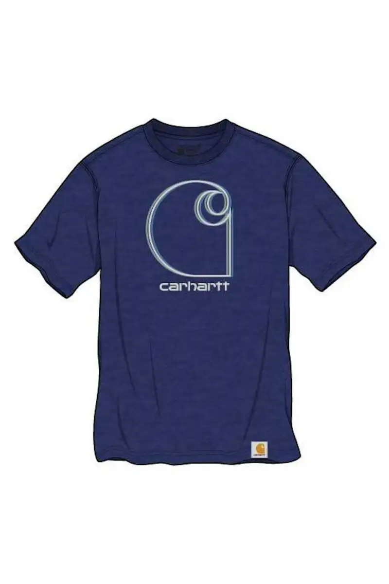 Koszulka Carhartt Heavyweight C Relaxed Fit Blue
