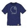Koszulka Carhartt Heavyweight C Relaxed Fit Blue