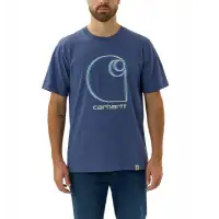 Koszulka Carhartt Heavyweight C Relaxed Fit Blue