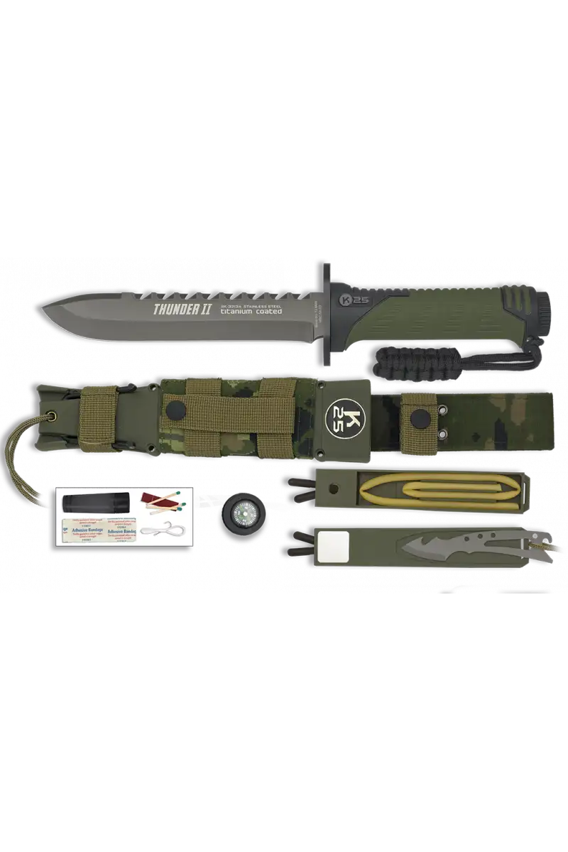 Nóż K25 32134 Thunder II Camo