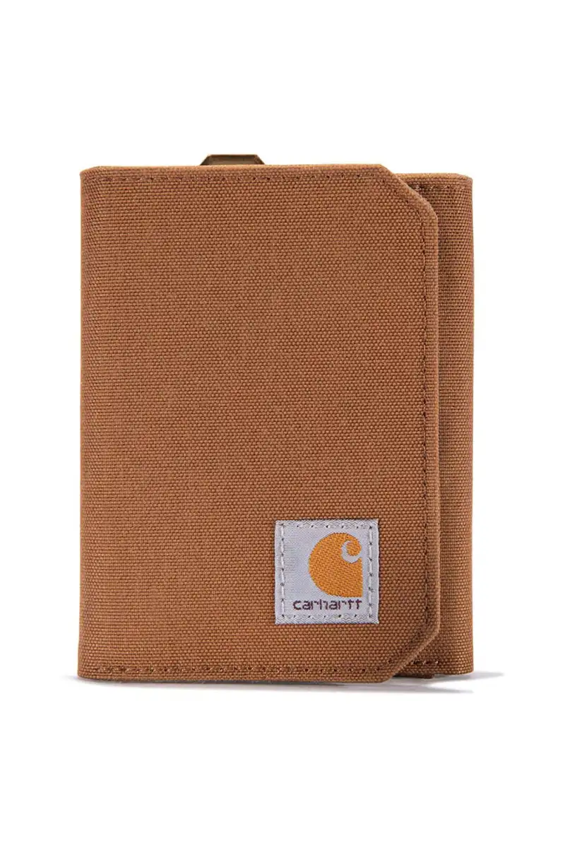 Portfel Carhartt Nylon Duck Trifold Wallet Brown