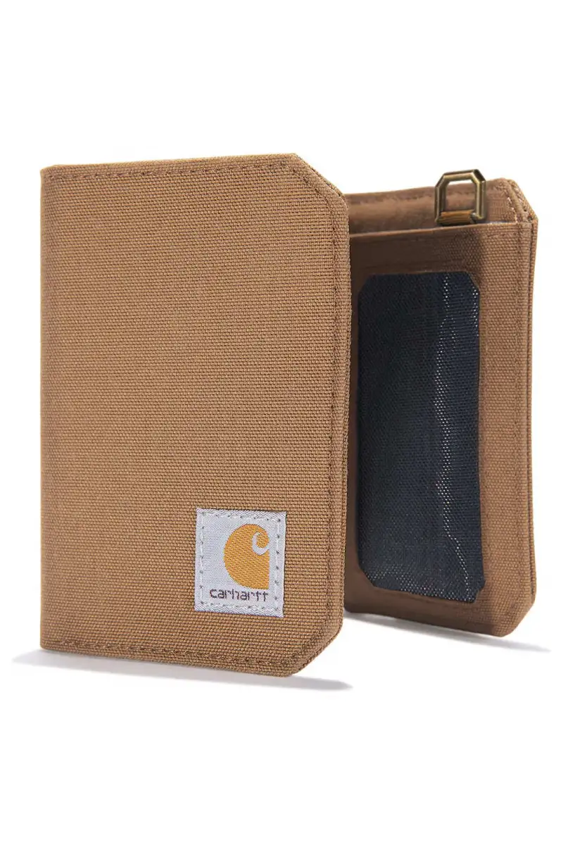 Portfel Carhartt Nylon Duck Trifold Wallet Brown