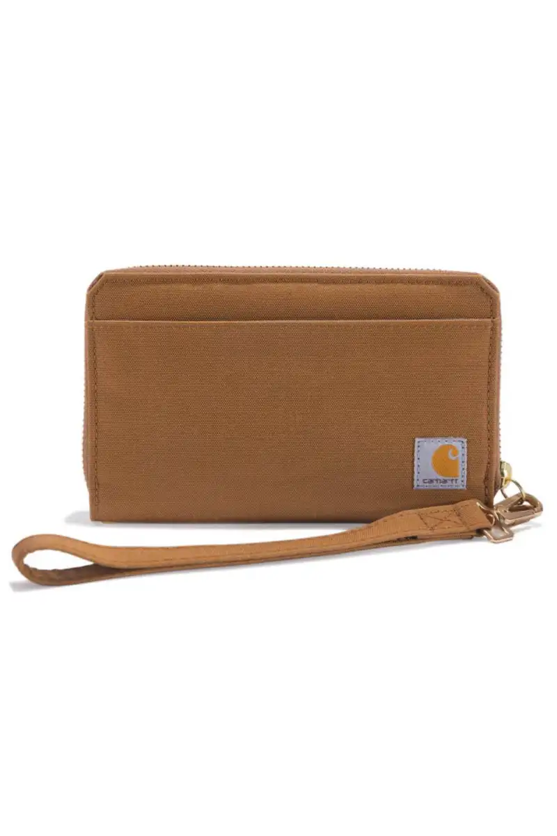 Portfel Carhartt Nylon Duck LayFlat Clutch Brown