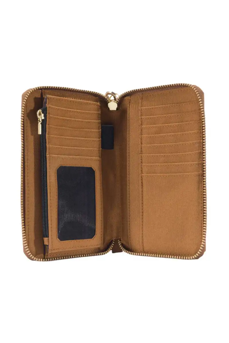 Portfel Carhartt Nylon Duck LayFlat Clutch Brown