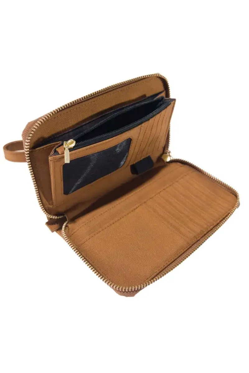 Portfel Carhartt Nylon Duck LayFlat Clutch Brown