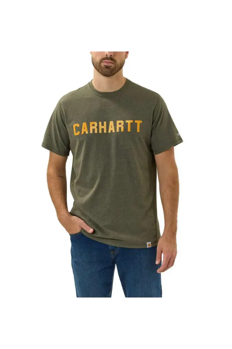 Koszulka Carhartt Force Block Logo Mid Basil