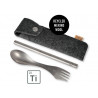Light My Fire Spork & Straw Kit Titanium