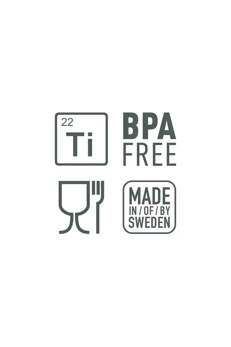 Light My Fire Spork & Straw Kit Titanium