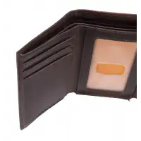 Portfel Carhartt Oil Tan Trifold Dark Brown