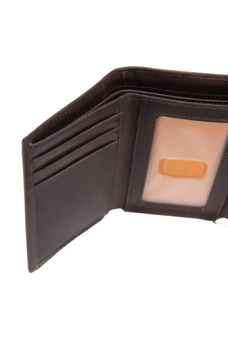Portfel Carhartt Oil Tan Trifold Dark Brown