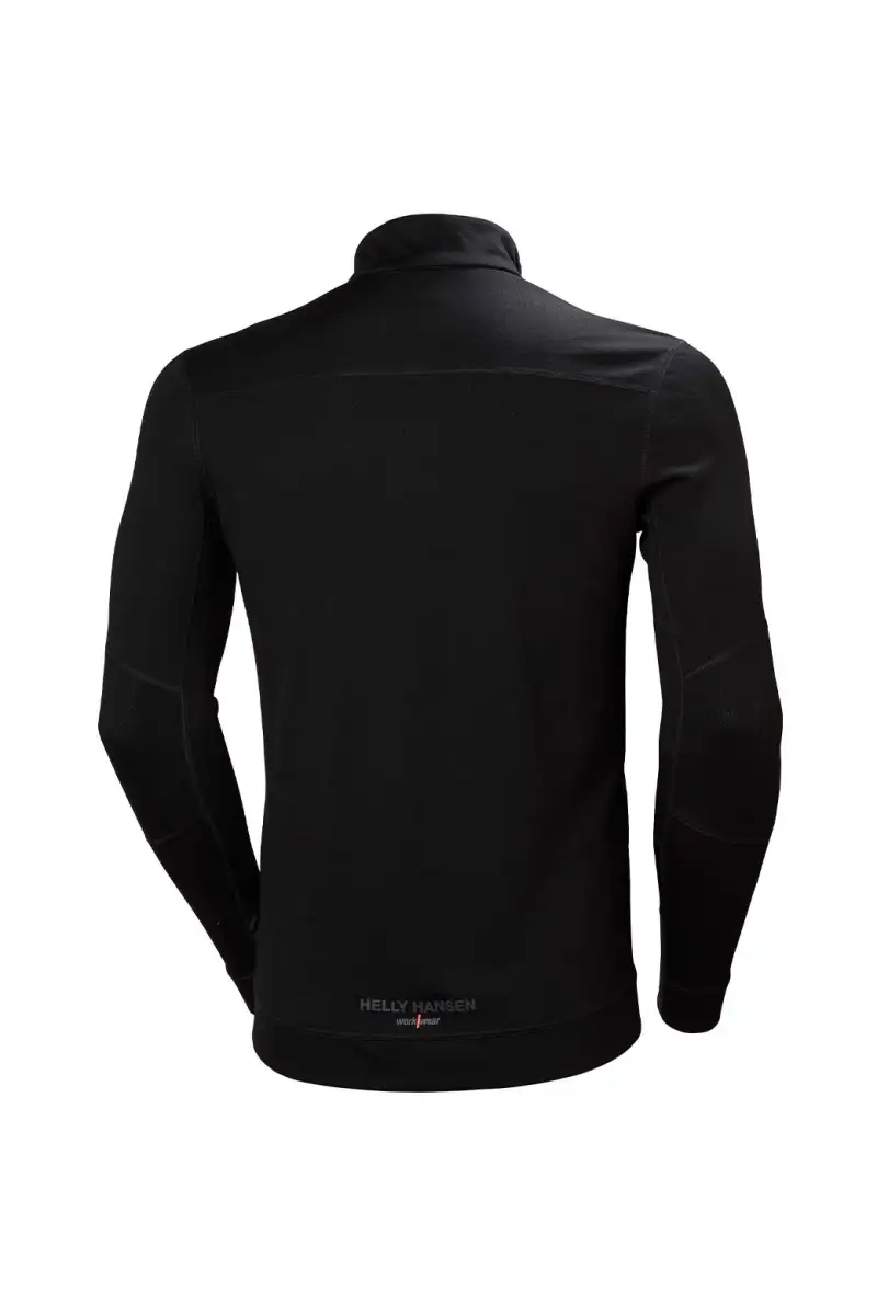 Koszulka termo Helly Hansen Lifa Merino Zip Black
