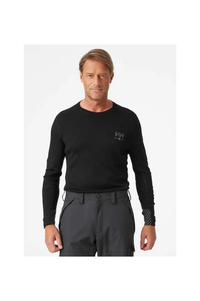 Koszulka termo Helly Hansen Lifa Merino Black