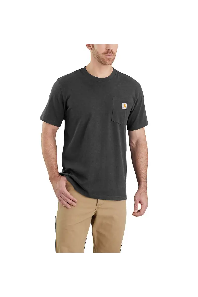 Koszulka Carhartt Heavyweight Pocket Carbon