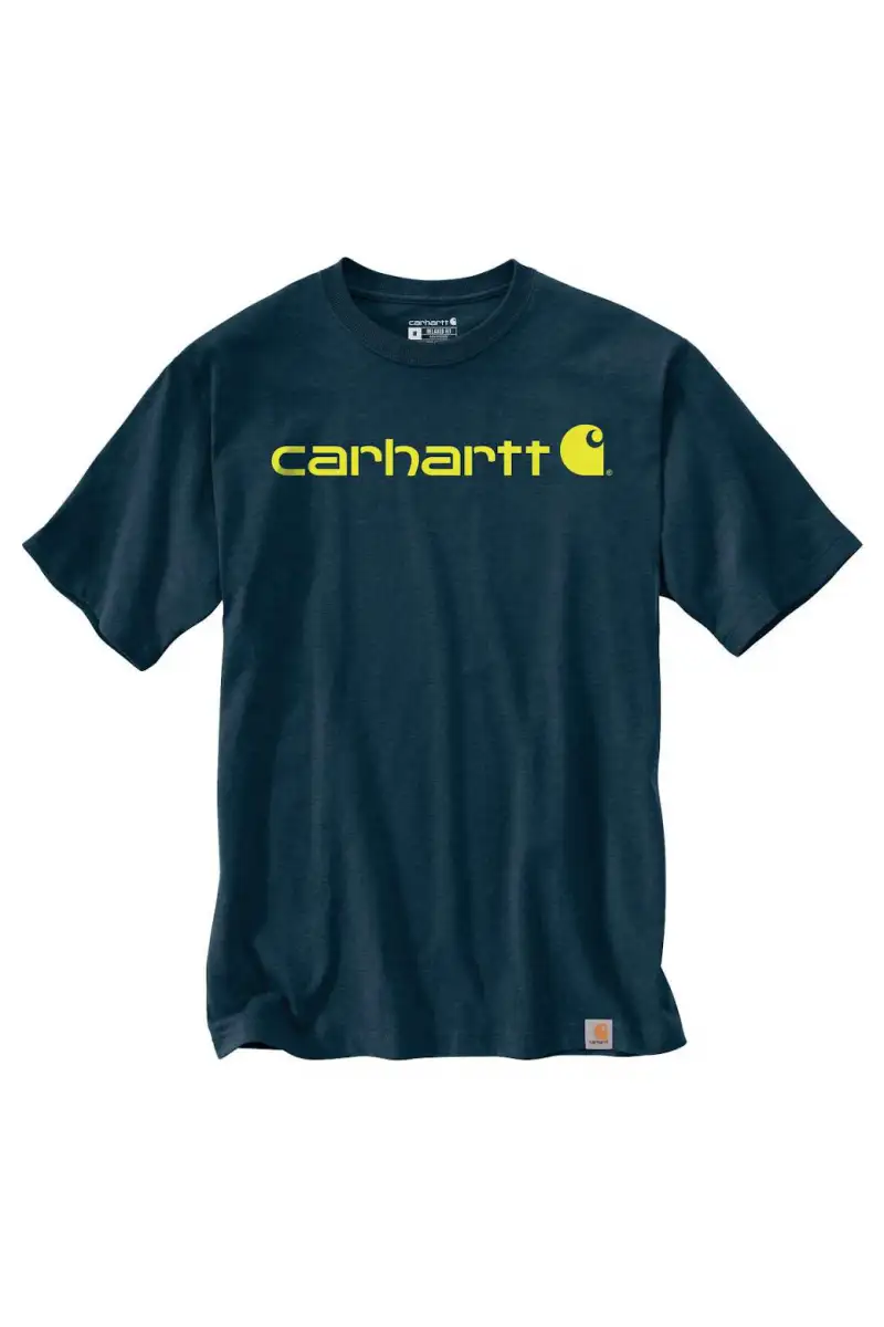 Koszulka Carhartt Heavyweight Core Logo Night Blue