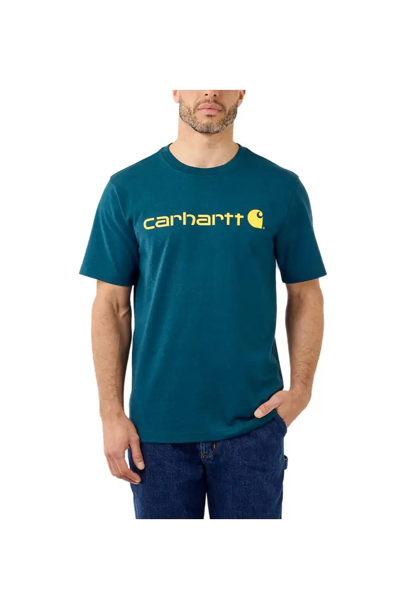 Koszulka Carhartt Heavyweight Core Logo Night Blue