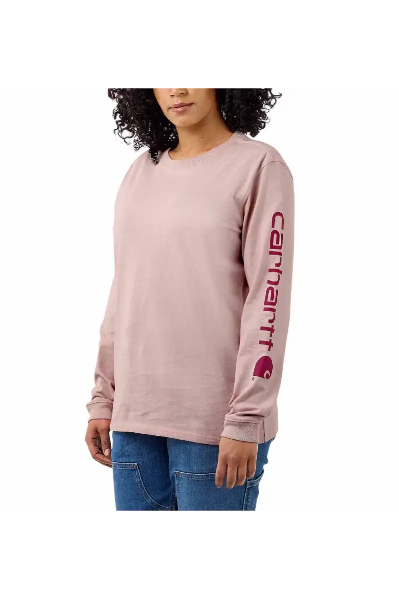 Koszulka Carhartt Workwear Sleeve Logo LS Rose