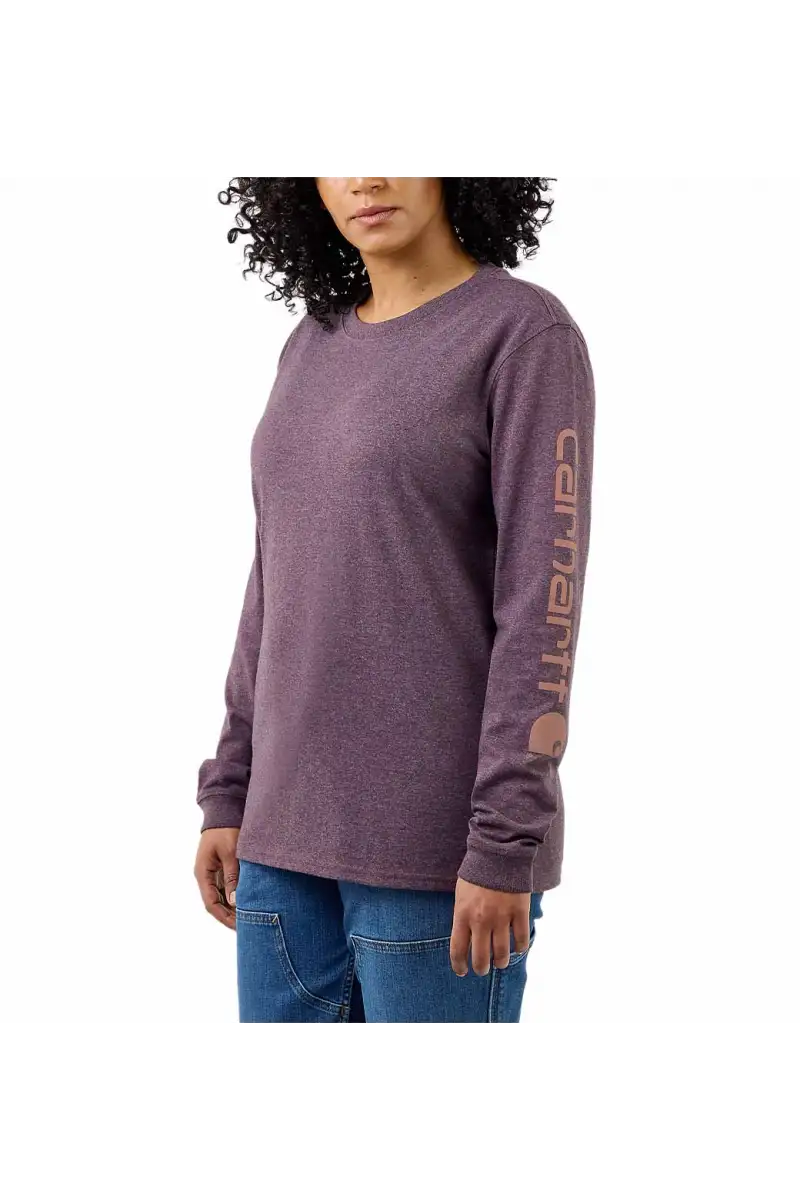 Koszulka Carhartt Workwear Sleeve Logo LS Blackber